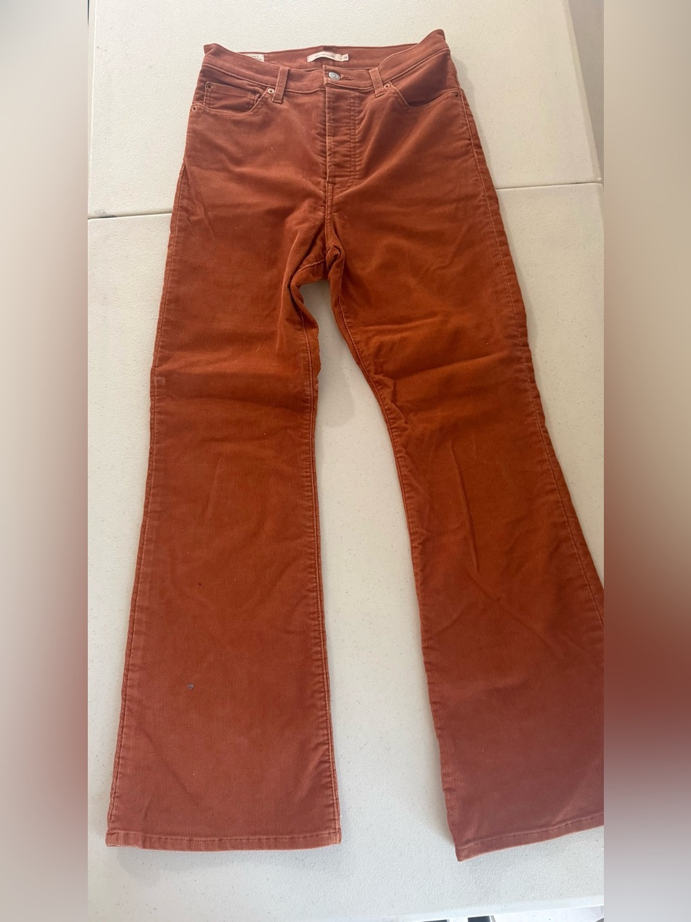 Levi's Women's Boot Cut Jeans in Rust Brown